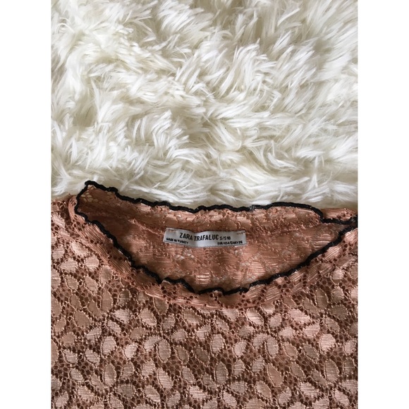 Zara lace Tshirt size S - Picture 5 of 8